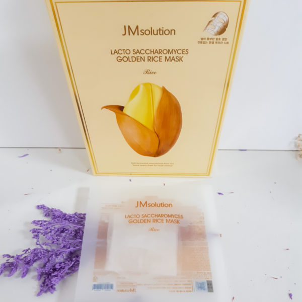 Тканинна маска з екстрактом ферментованого рису JM Solution Lacto Saccharomyces Golden Rice Mask